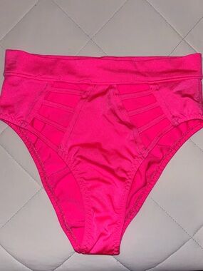 Hot Pink Strappy Bikini/Rave Bottom
